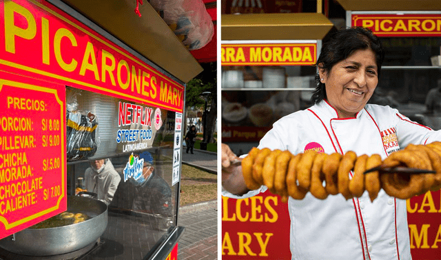  María Gonzáles logró darle educación a sus hijos vendiendo picarones. Foto: composición LR/Facebook/Instagram    