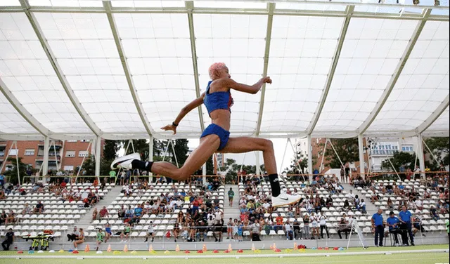Yulimar Rojas fue la mejor en el salto triple del Campeonato de Clubes de España. Foto: Real Federación Española de Atletismo   