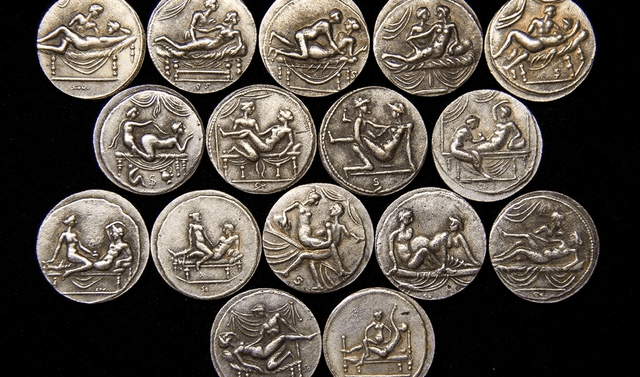  Las spintria eran las monedas sexuales de la antigua Roma. Foto: difusión   