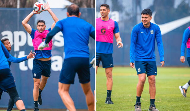  Los jugadores entrenaron esta mañana en EGB. Foto: Alianza Lima  