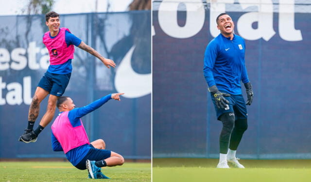 Los jugadores entrenaron esta mañana en EGB. Foto: Alianza Lima   