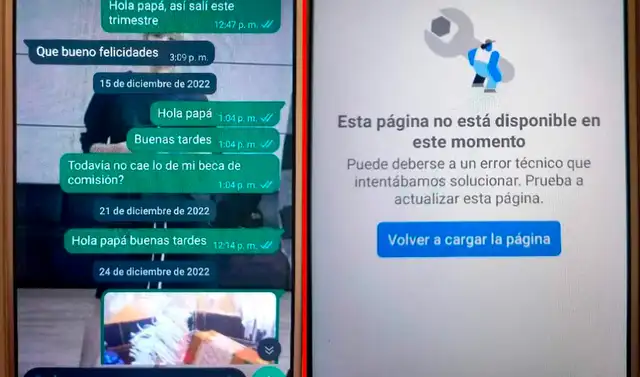 La menor intentó comunicarse con su padre; sin embargo, nunca obtuvo respuesta. Foto: Facebook/ Irma Cáceres La menor intentó comunicarse con su padre; sin embargo, nunca obtuvo respuesta. Foto: Facebook/ Irma Cáceres