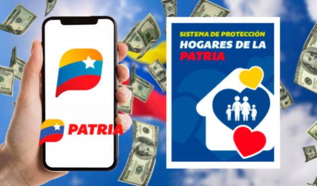 El Bono Hogares de la Patria es uno de los subsidios entregados por el régimen venezolano. Foto: composiciónLR/Patria/Bono Venezuela/MPPE    