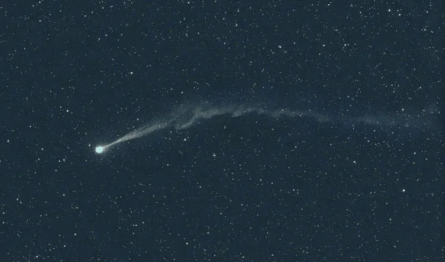  Cometa Nishimura, captado el 2 de septiembre de 2023 con un telescopio de 11 pulgadas y ocho tomas de 20 segundos cada una. Foto: Michael Jager   