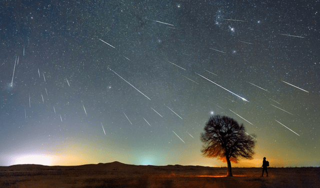  La lluvia de estrellas Oriónidas se producen cuando la Tierra atraviesa los restos del cometa Halley. Foto: Space.com   