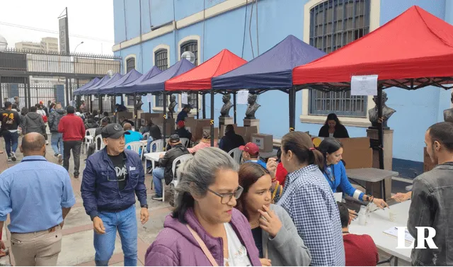 El centro de votación para la Primaria 2023 de Lima Centro fue en el local del APRA. Foto: María José Vargas/La República