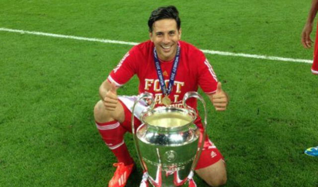 El título más importante de Pizarro fue la Champions que ganó con Bayern. Foto: Archivo   