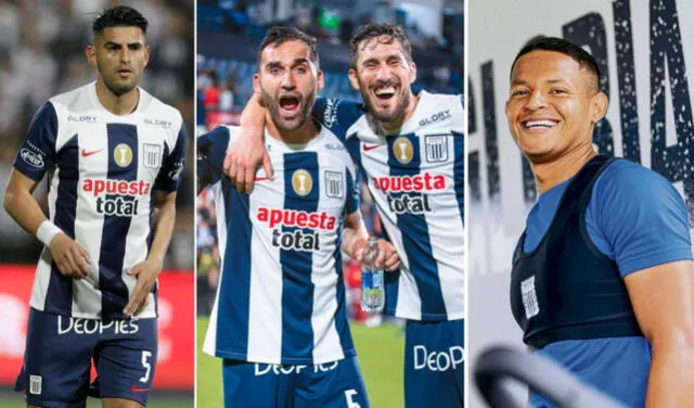  Zambrano, Míguez, García y Vílchez son los centrales del cuadro victoriano. Foto: La República/Alianza Lima   