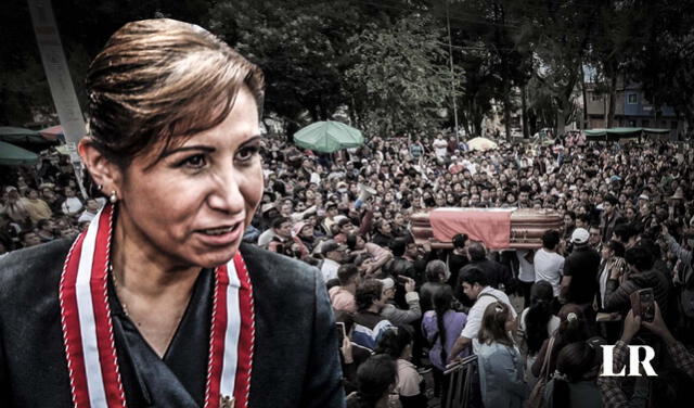 Patricia Benavides denunció a Dina Boluarte por muertes en protestas. Foto: composición La República   