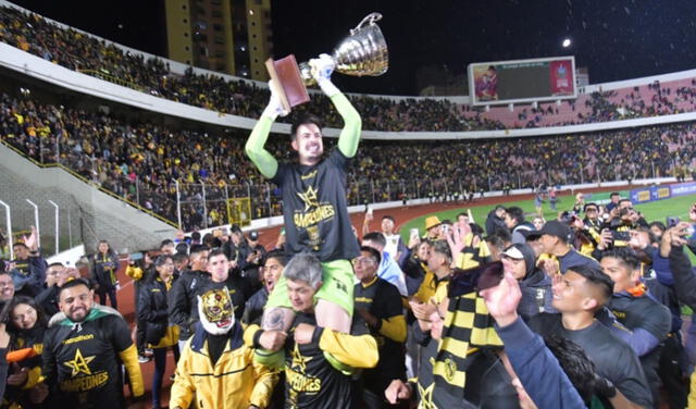 Guillermo Viscarra acaba de proclamarse campeón en la liga boliviana. Foto: EFE   