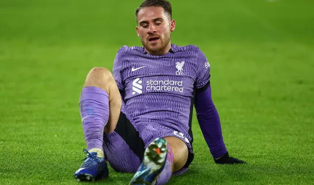 Mac Allister sufrió la lesión ante Sheffield United. Foto: EFE   