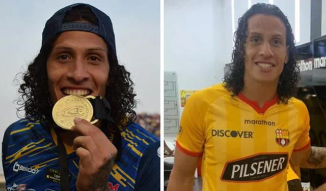  Antes de Universitario, Riveros fue campeón de primera división en Ecuador. Foto: composición de Delfín SC/Instagram    