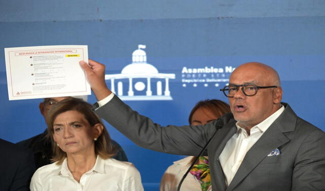  Jorge Rodríguez, presidente de la Asamblea Nacional, anunció que harán una propuesta de calendario electoral. Foto: AFP   