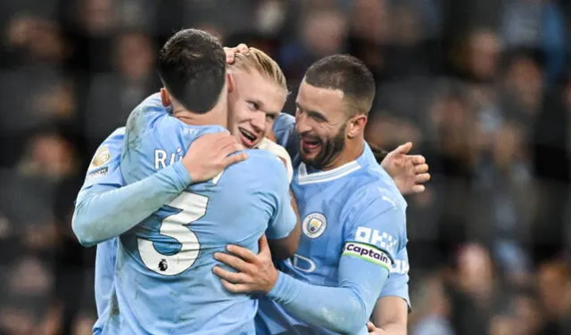 Manchester City es segundo con 56 puntos. Foto: AFP   