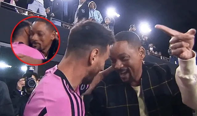 Lionel Messi y Will Smith tuvieron un encuentro amistoso. Foto: captura de Apple TV 
