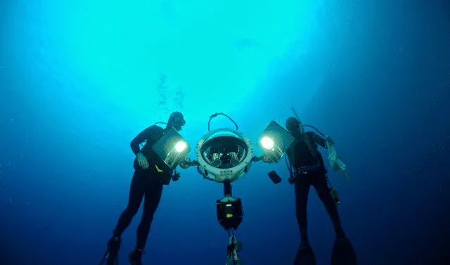  El robot obtuvo datos de 10 montes submarinos. Foto: National Geographic pristine seas and National Geographic exploration technology lab    