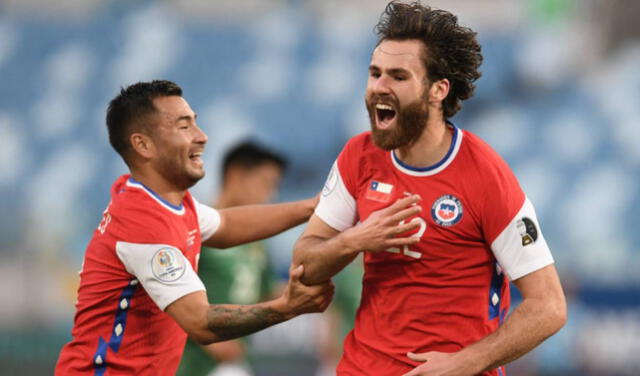 Ben Brereton lleva siete goles con Chile desde su debut en el 2021. Foto: AFP   
