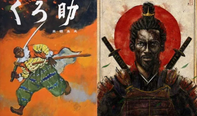 <em> Retratos de Yasuke en 1968 (izquierda) y 2023 (derecha). Fuente: captura de Twitter</em>   
