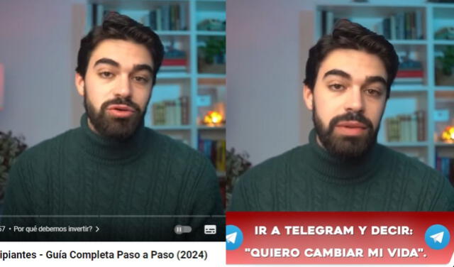  Comparativa de fotogramas de ambos videos. Foto: YouTube / Facebook   