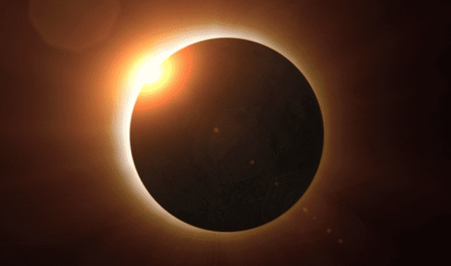 Durante la fase de luna nueva de este mes, se verá un eclipse solar total. Foto: NASA   