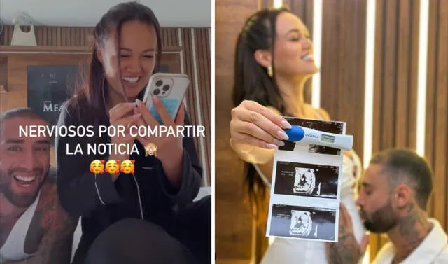  Angie Arizaga, novia de Jota Benz, no ha dudado en exponer las reacciones de sus familiares ante su embarazo. Foto: composición LR/Angie Arizaga/Instagram 