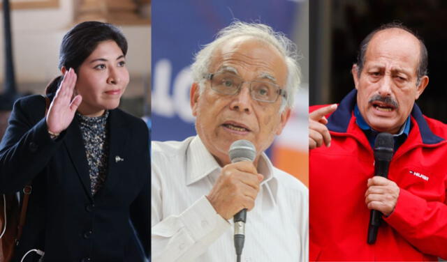 Los tres últimos presidentes del Consejo de Ministros de Pedro Castillo. Fotos: Andina/LR   
