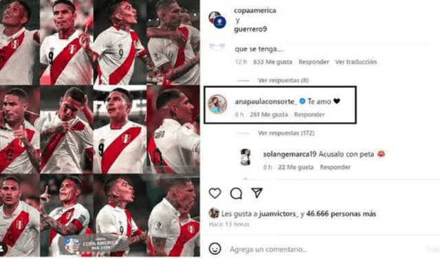  Ana Paula Consorte apoyó a Paolo Guerrero en medio de la polémica con Magaly Medina. Foto: Paolo Guerrero/Instagram   