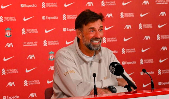  Jürgen Klopp brindó su última conferencia de prensa como entrenador del Liverpool FC. Foto: Liverpool   