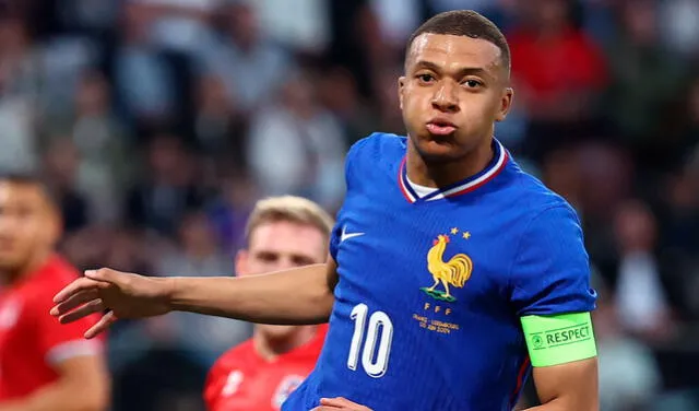 Kylian Mbappé liderará a Francia en su partido debut de la Eurocopa 2024 ante Austria. Foto: AFP 