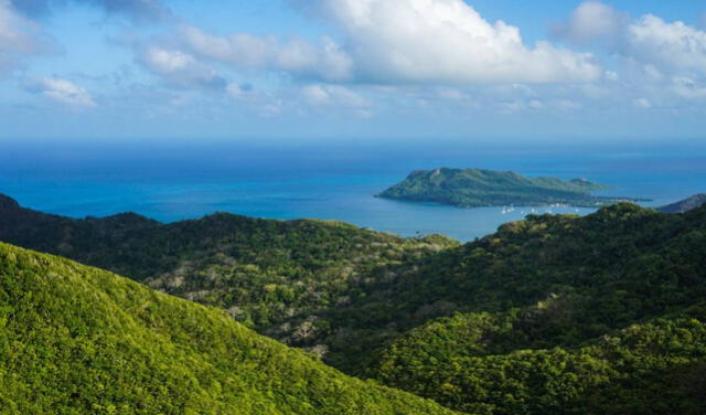Vista de la isla de Providencia desde el Mirador El Pico. Foto: Tripadvisor   