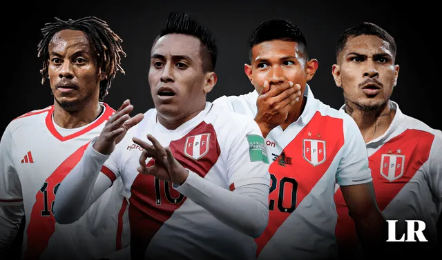 André Carrillo, Christian Cueva y Paolo Guerrero son algunos de los futbolistas con más edad en la selección peruana. Foto: composición LR/Gerson Cardoso   