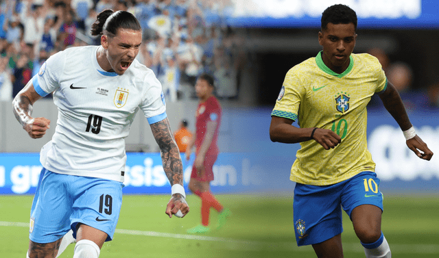  Uruguay y Brasil figuran entre las selecciones que más veces ganaron la Copa América. Foto: composición LR/AFP   