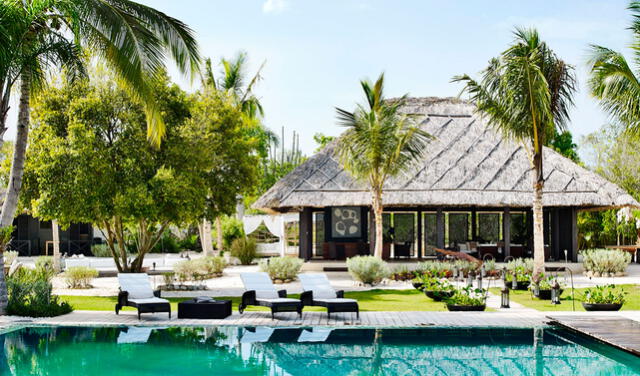  Durante el 2021, la mansión fue el escenario del reality&nbsp;Por amor o por Dinero&nbsp;de&nbsp;Telemundo. Foto: Architectural Digest   