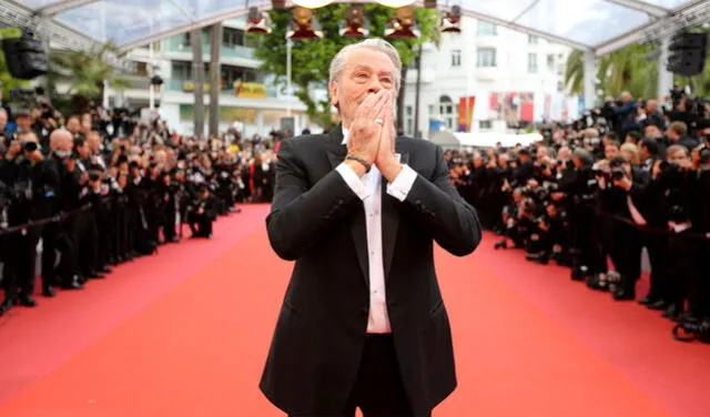  En el 2019, Alain Delon recibió una Palma de Oro honorífica en el Festival de cine de Cannes. Foto: AFP     