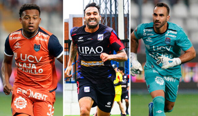  Johan Madrid, Pablo Míguez y José Carvallo fueron campeones con Sporting Cristal, Alianza Lima y Universitario de Deportes, respectivamente. Foto: composición de LR/Luis Jiménez/Carlos A. Mannuci   