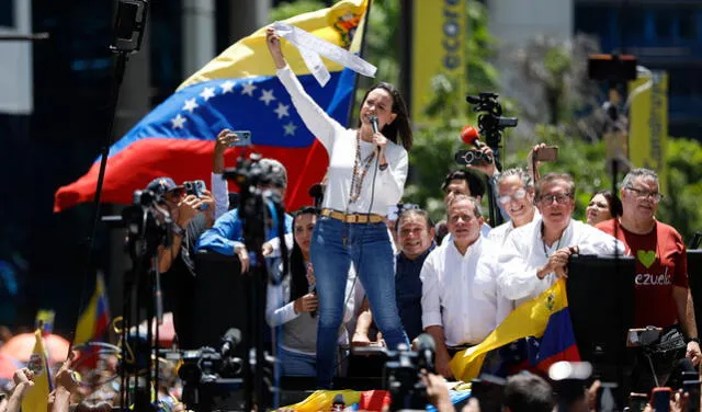 La oposición venezolana convocó una masiva marcha este 28 de agosto. Foto: AFP   