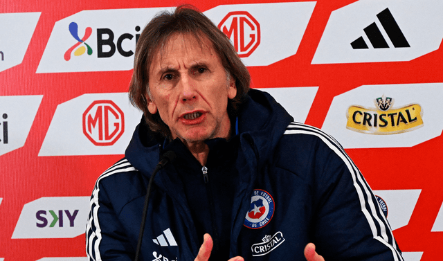 Ricardo Gareca todavía no ha ganado partidos oficiales con Chile. Foto: AFP   