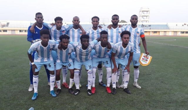  Selección de Somalia que jugó como local ante Zimbabwe en Yibuti, en las Eliminatorias para el Mundial de Qatar 2022. Foto: captura de Google   