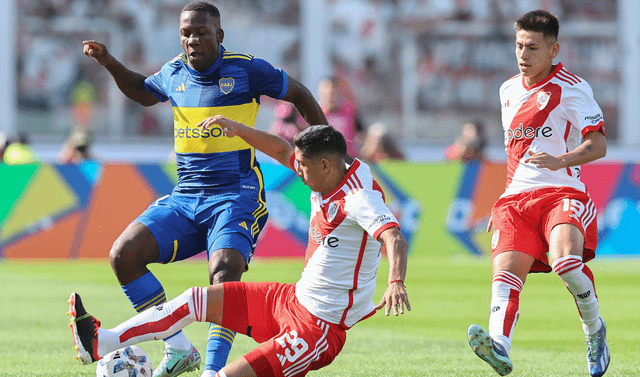 El último superclásico Boca vs River terminó 3-2 a favor de los auriazules. Foto: AFP   