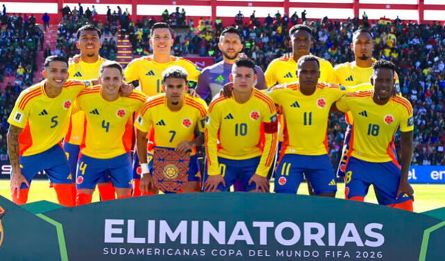  Los cafeteros harán varios cambios respecto a su último equipo titular. Foto: selección Colombia   