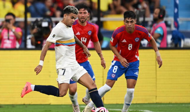  Colombia enfrentó a Chile en Barranquilla por las Eliminatorias 2026. Foto: AFP   