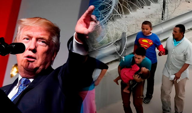 La campaña de Trump se basó en un ataque directo contra los derechos de los migrantes. Foto: composición LR/AFP.