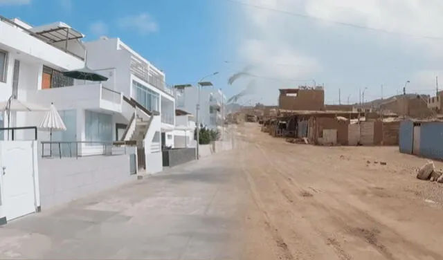  Pucusana es el distrito más pobre de Lima. La zona contrasta casas lujosas con viviendas en estado de precariedad. Foto: composición LR / captura de YouTube/MarkoTk.    