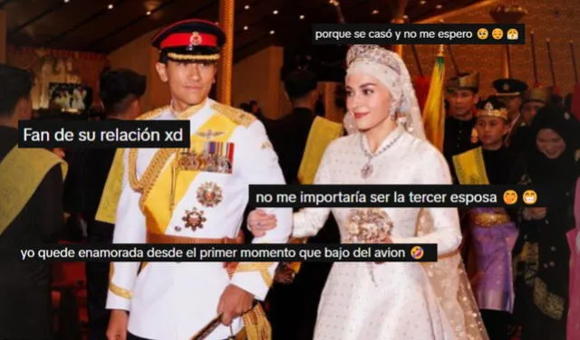  Algunos de los comentarios de las usuarias de TikTok sobre la llegada del príncipe Abdul Mateen a Perú. Foto: Abdul Mateen / TikTok Captura.<br><br>    