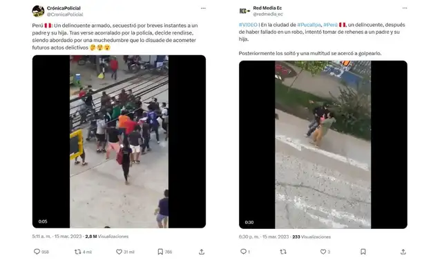 <em>El clip viral tiene más de un año publicado en las redes. Foto: captura de X</em>   