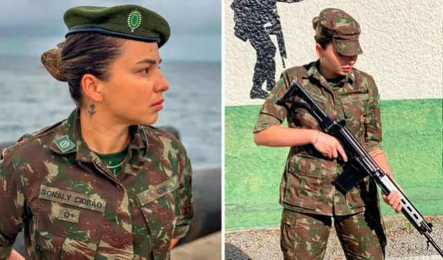  Sonaly Cidrao también pertenece al ejército de Brasil. Foto: Instagram/Sonaly Cidrao   