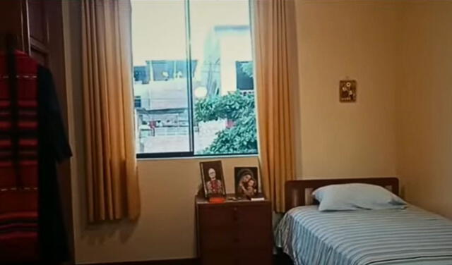 La sencilla habitación del papa León XIV en Trujillo. Foto: captura RPP. La sencilla habitación del papa León XIV en Trujillo. Foto: captura RPP.