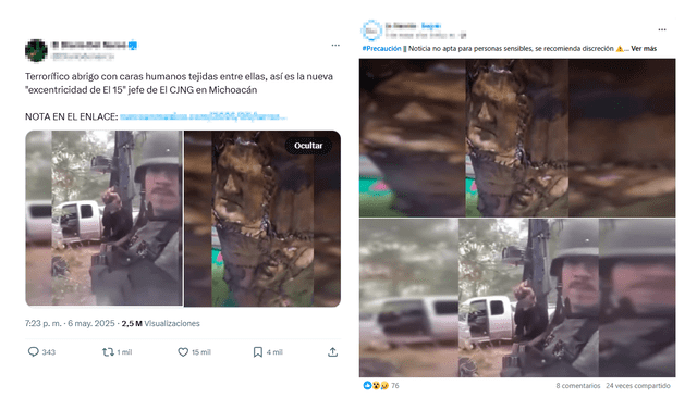 <em> Publicaciones desinformativas por las redes sociales de X y Facebook. Foto: capturas de pantalla.</em> <em> Publicaciones desinformativas por las redes sociales de X y Facebook. Foto: capturas de pantalla.</em>