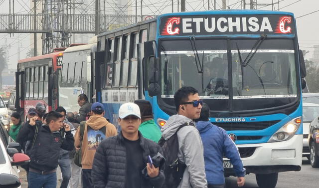 Situación en Primera de Pro. Presencia de buses de transporte público. Foto: Kevinn García   
