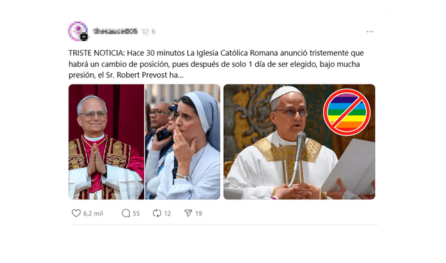 <em> Publicación desinformativa por la red social de Threads. Foto: captura de pantalla</em>   